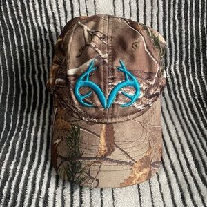 Realtree Camo Cap with Blue Logo